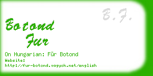 botond fur business card
